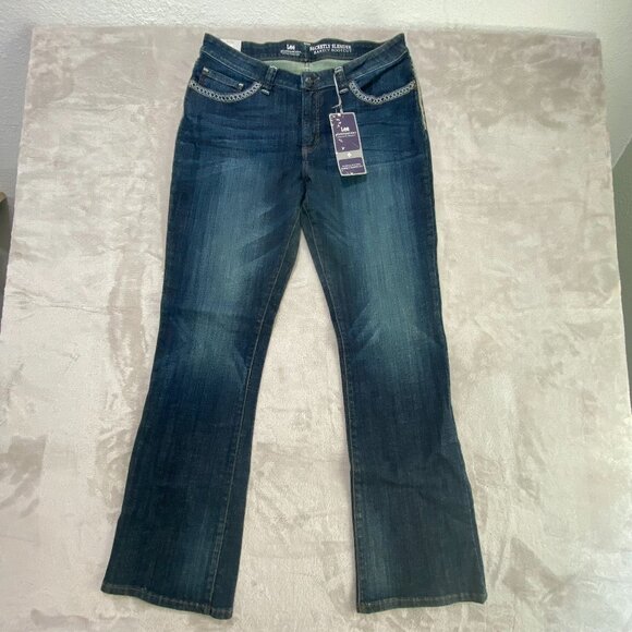 Lee Secretly Slender Barely Bootcut Jeans Size 14 - Picture 2 of 12